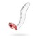 Unrealistic phallimitator Sexus Glass, glass, transparent, 17.5 cm