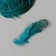 Decorative pheasant feather "Rice. Blue" set 20 pcs h = 5-7 cm