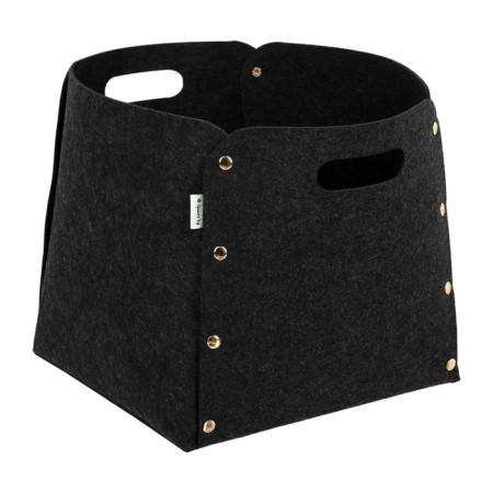 QWERTY basket for storage, from felt, 27 l, dark gray color