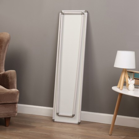 Interior mirror, acrylic, 35 x 125 cm, white,-2