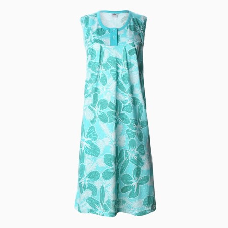 Night shirt female, green color, size 56