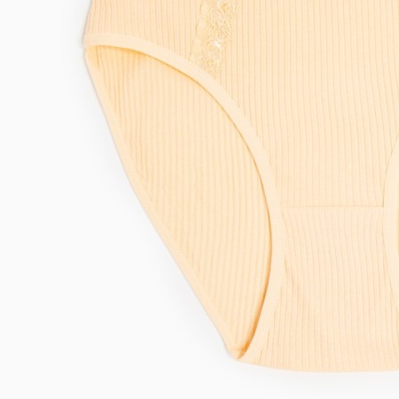 Panties female slips, beige color, rr 46-48-1