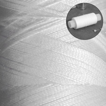 Threads 35LL, 200 m, white color No. 001-1