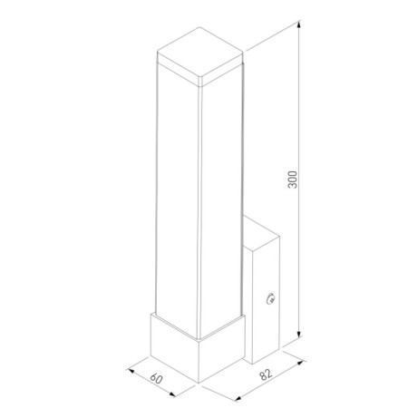 Interior backlight Elektrostandard, Jimy Led 6 W, 82x60x300 mm, IP44, white color-3