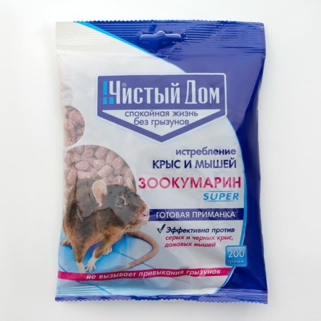 Granules from rats and mice clean house "Zookumarin Super", 200 g-2