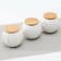 A set of ceramic curams "esthete", 3 subjects: 280 ml, white color