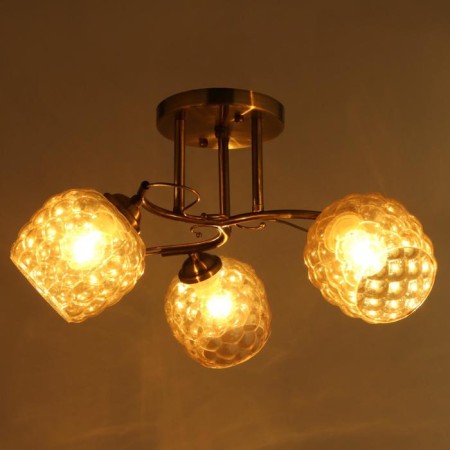 Steel Stewsvelight Nicole 3x60W E27, bronze 53x53x28 cm-2