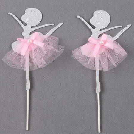 Topper "Ballerina", set 2 pcs., Pink color-2