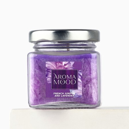 Aromatic candle "Aroma Mood", aroma French juniper and lavender-2