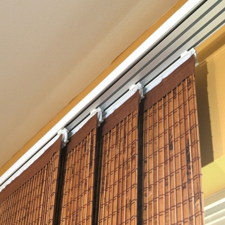 Panel for fastening curtains Japanese, 60 cm, white color-3