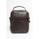 Bag Cross-Body Men, genuine leather de-gosa brown, 17x9x23 cm