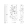 Castle of the Soldem "Hardian" PROFI 11/35/16, for narrow -profile doors