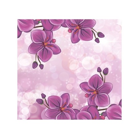 Organizer in a bath on suction cups "Orchids on the side", for storing toys and trifles, size 33x39 cm-1