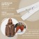 Lightning "Spiral", No. 7, detachable, automatic lock, 80 cm, white color No. 101