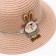 Hat for the girl Minaku "Bunny", pink color, rn 52
