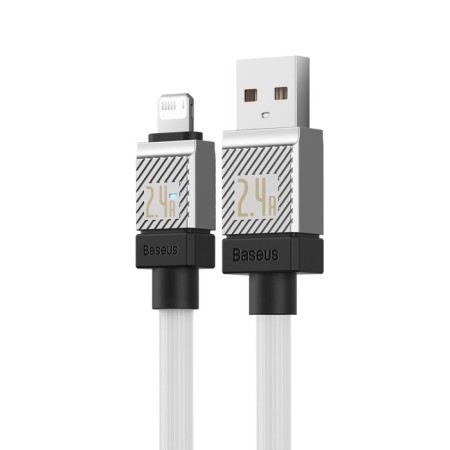 Baseus cable, Lightning - USB, 2.4 A, 2 m, white-4