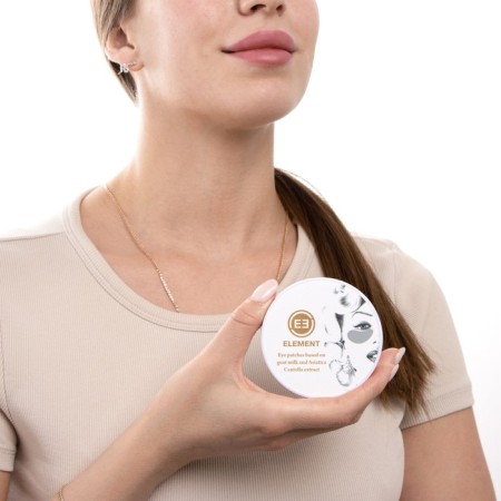 Hydrogel patches "Element", against wrinkles and edema, with goat milk extract, 60 pcs.-2