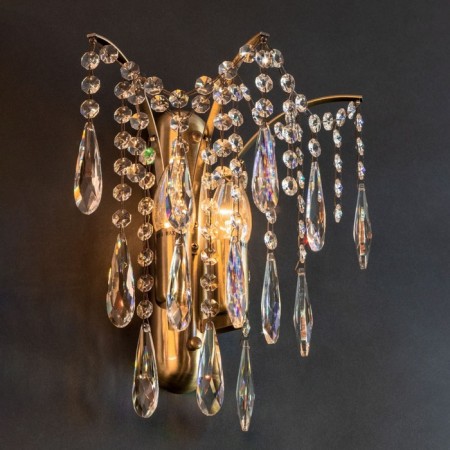 Sconces Citilux "Selena" CL302323, 26x30 cm, 2x40W, E14, brown color-10