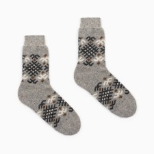 Woolen socks, gray color, size 29