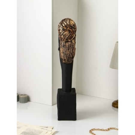 Figure "Face", polystone, 76 cm, black-gold, Iran, 1 variety-3