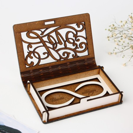 Casket for rings "Infinity", 12x7.9 cm-6