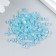 Glass beads 6/0 "Cube. Translucent. Blue" 10 g