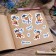 Paper stickers of the rating "Red cat", 11 x 18 cm