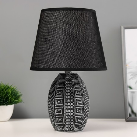 Fabric Lamp "Finn" E14 40W Black 20x20x32cm
