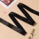 Gum for straps, shiny, 20 mm, 10 ± 0.5 m, black color