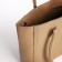 Zipper bag with lightning, beige color