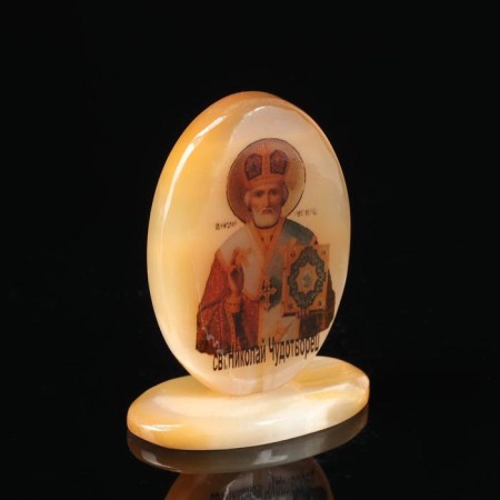 Icon oval on the supply "Nikolai Wonderworker"-1