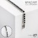Bracelet with rhinestones "shine" thin thread, black color in silver, 18 cm