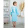 Terry robe of children's "ears", size 30, blue color