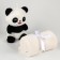 Soft toy with a plaid "Panda"