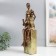 Polystone souvenir "Africa - mother and child" gold pattern - circles 10.5x10x40 cm