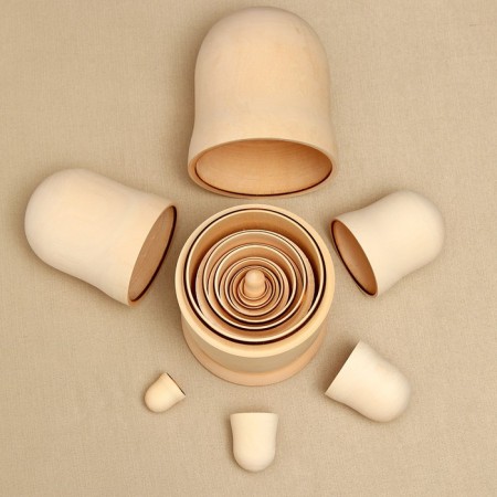 Matryoshka 7 in 1, white-2