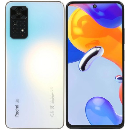 Smartphone Xiaomi Redmi Note 11 Pro 5G RU, 6.67 ", AMOLED, 8GB, 128GB, 108MP, 5000 Mam, NFC, White