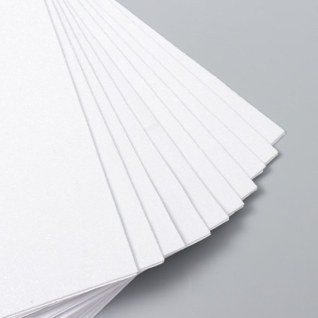 Foamiran glitter 1 mm, 20x30 cm, col. White (set of 10 sheets)-1
