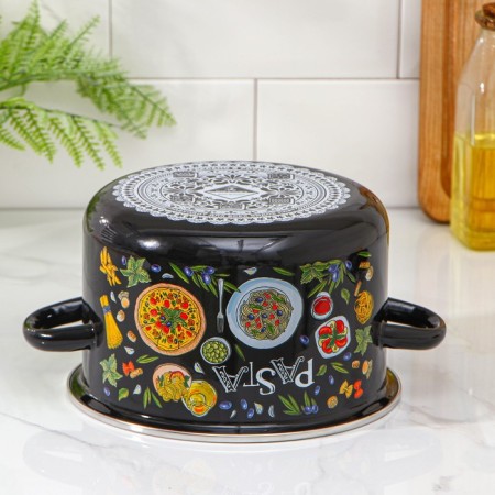 Pasta pan, 3 l, enameled cover, induction-3