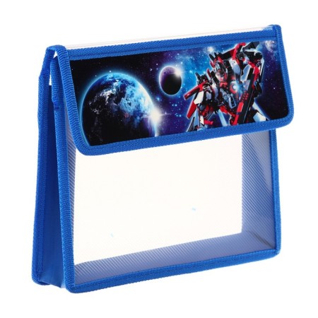 A5 notebook folder (230 x 190 x 50 mm), with Velcro valve, plastic/textiles, calligrata, "transformer"-1