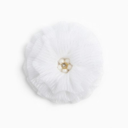 Outlet. Bant for hair on elastic band, white, 11 cm, Minnie Mouse-2