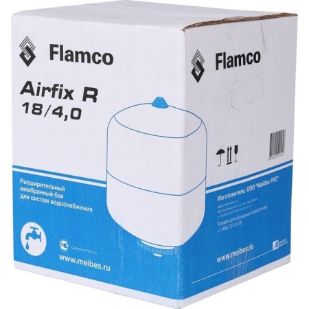Flamco Airfix R hydroelectric complex, for water supply systems, vertical, 4-10 bar, 18 liters-6