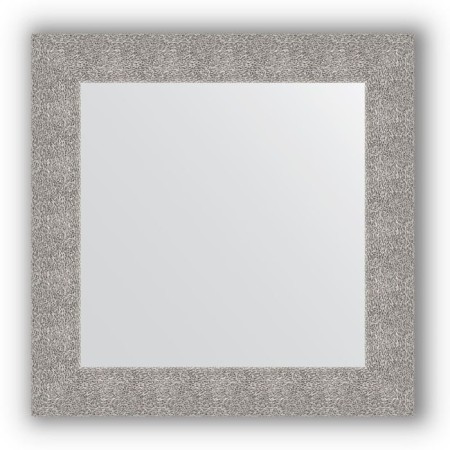 Mirror in the baguette frame - silver coinage 90 mm, 70 x 70 cm, evoForm