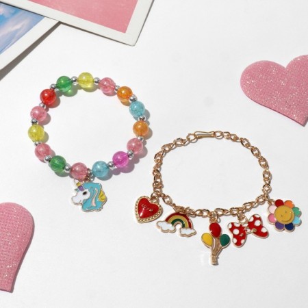 A set of children's bracelets (2 pcs.) "Choselka", fun, color