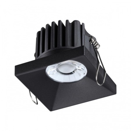 Lamp built -in Novotech. Metis, 10W, LED, 56x73x73 mm, black color