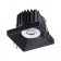 Lamp built -in Novotech. Metis, 10W, LED, 56x73x73 mm, black color
