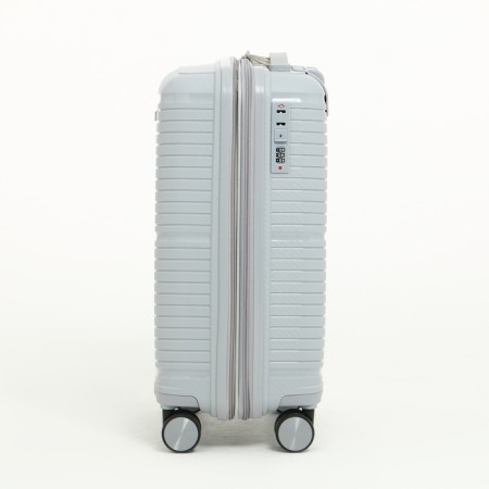Small suitcase 20 "On a zipper, code lock, 4 wheels, color gray color-5