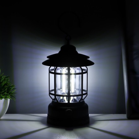 Night Light LED 5W USB AKB Dimmer Black 11.5x11.5x16.5 cm Risalux-1