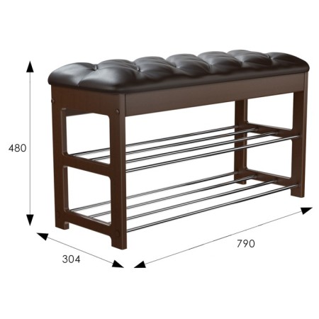 GRAST BANDENT, 790X304X480, walnut, K/s Eve 1, Barbel screed-1
