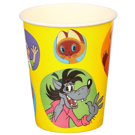 Paper glass "Happy Birthday!", 250 ml, Soyuzmultfilm-2